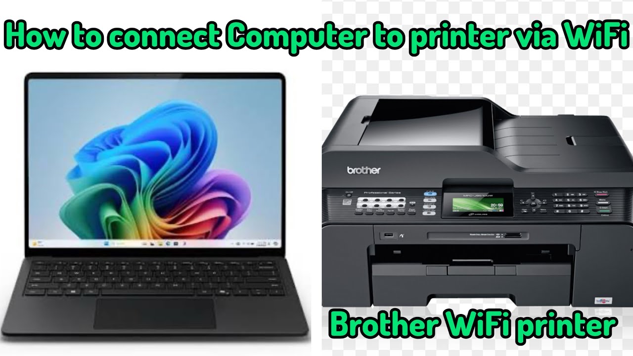 Как подключить компьютер к принтеру Brother по Wi-Fi и печатать через Wi-Fi без USB.