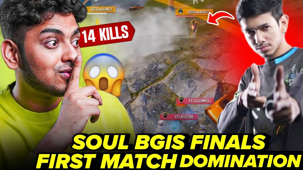 Aman Shocked By SouL Domination In First Match Of BGIS Finals | 14 ...