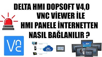 VNC İLE DELTA HMI PANELİ İNTERNETTEN KONTROL ETME|İNTERNETTEN PANO KONTROLÜ|HMI TELEFON İLE KONTROL