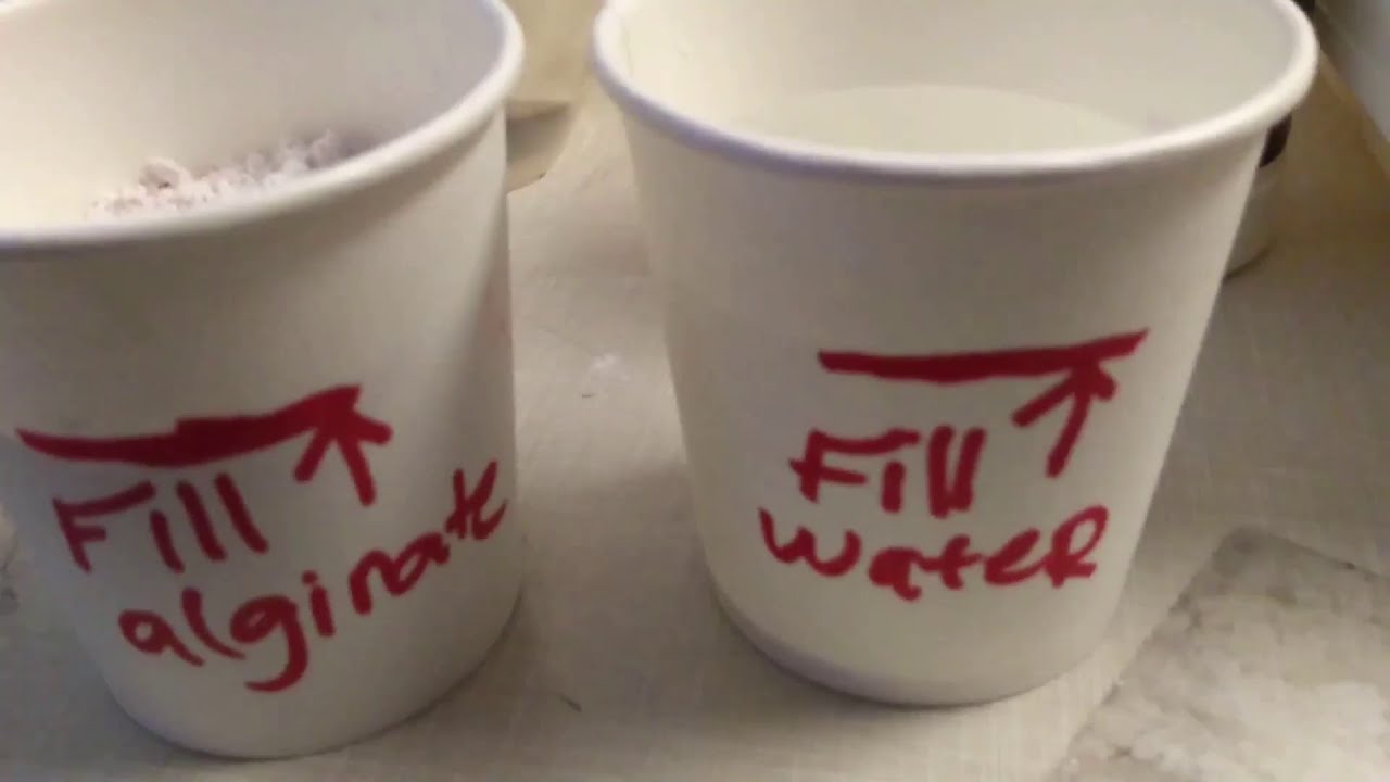 Alginate finger mold