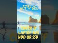 check the laptop you are using has a SSD or hdd installed #tipsandtricks #laptoptips #computertricks