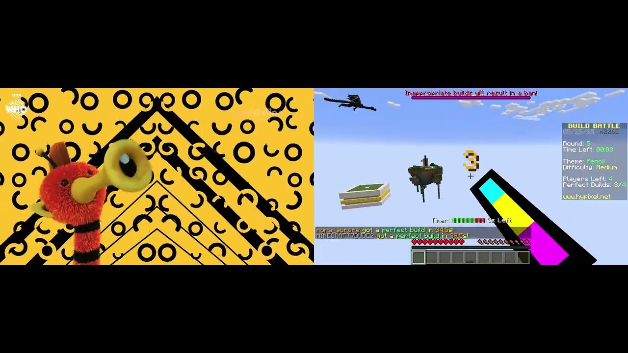 Playing Minecraft while listening to Dugga Doo on repeat