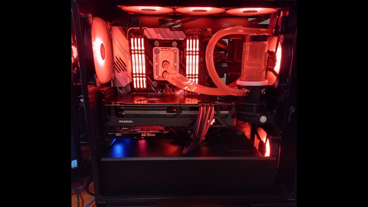 Ryzen Threadripper 2920x Liquid Cooled Gaming PC ASUS 6900XT EK Quantum TBE 200 YouTube