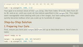 Extracting Values from a List in Numpy