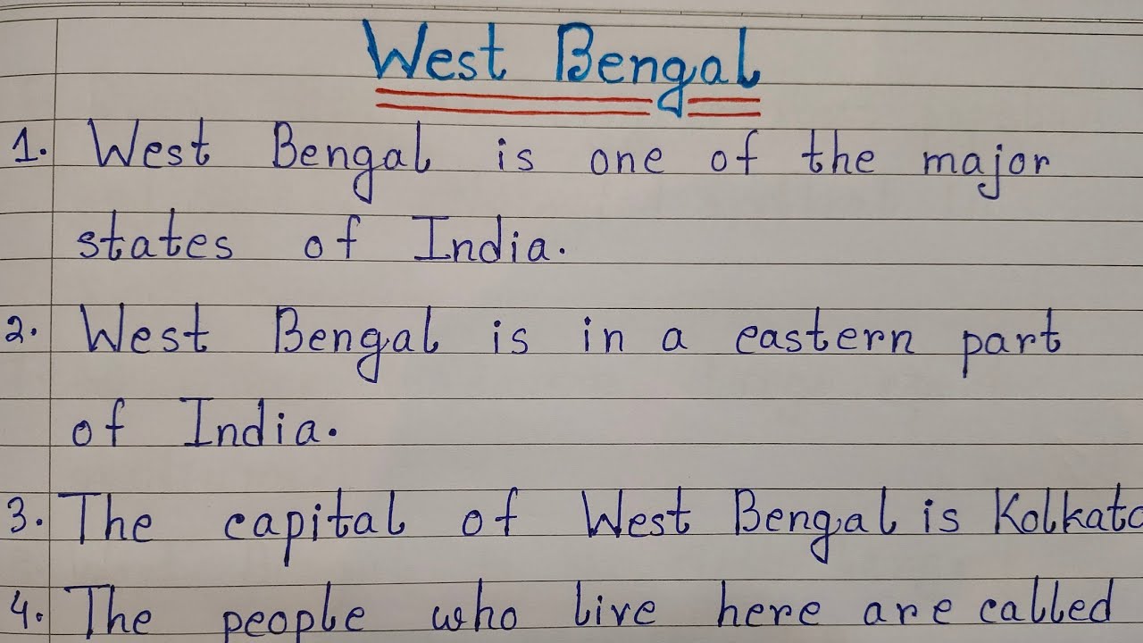 essay on west bengal