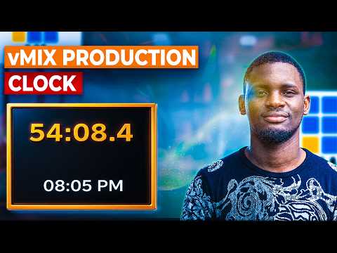 How to Turn On & Use the Production Clock in vMix