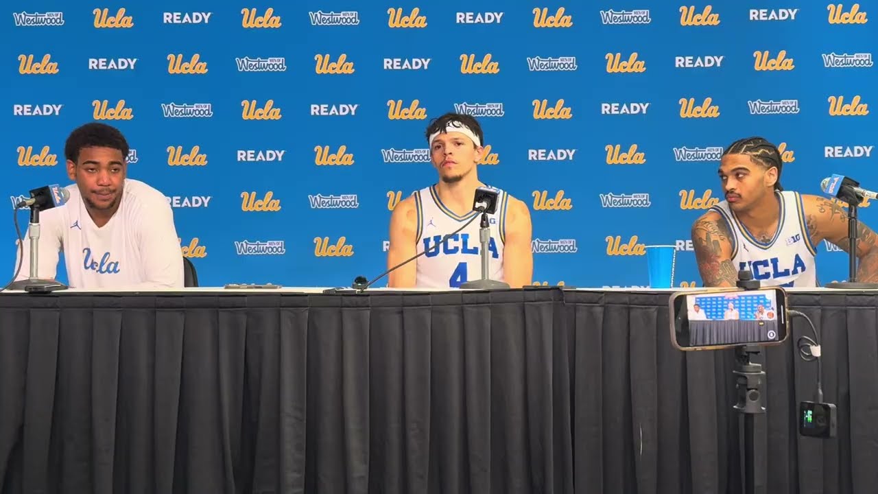 Скай Кларк, Джамар Браун и Брэндон Уильямс. Послематчевая конференция. 