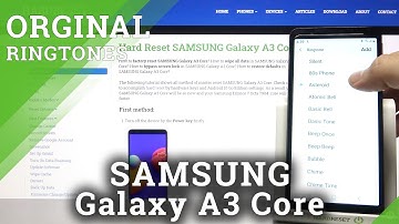 SAMSUNG Galaxy A3 Core Ringtones