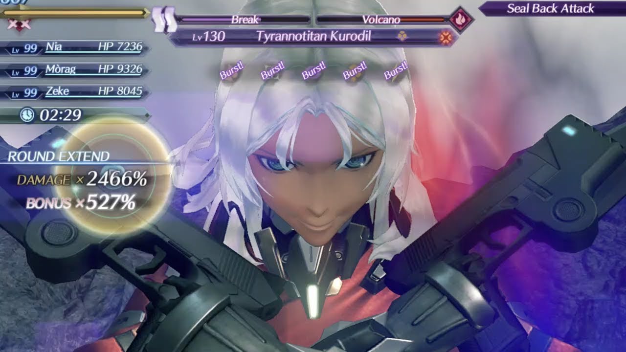 Xenoblade Chronicles 2 Elma All 4 Specials in One Chain Attack with