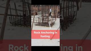 Rock Anchoring in Footing | Step by Step Site Process Explained