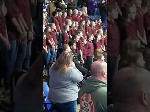Pine Grove Area Middle School National Anthem @ Reading Royals January 24,  2020