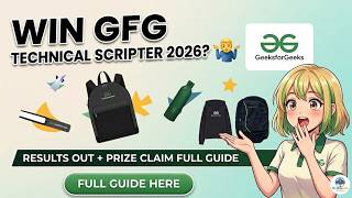 Did I WIN GFG Technical Scripter 2026? 😳 Results OUT + Prize Claim FULL Guide #gfg