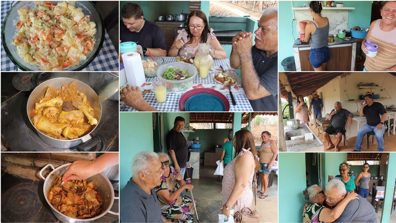 JUNTAS PREPARAMOS UM SUPER ALMOÇO 😍 PRA ESSA FAMÍLIA MARAVILHOSA 🥰 DIA DE MUITO DIVERSÃO NO SÍTIO 😂