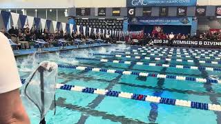 Shane Womens 50 Freestyle Big 12 Swimming Diving Championships Arizona State University