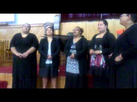 Singing a Tongan church song