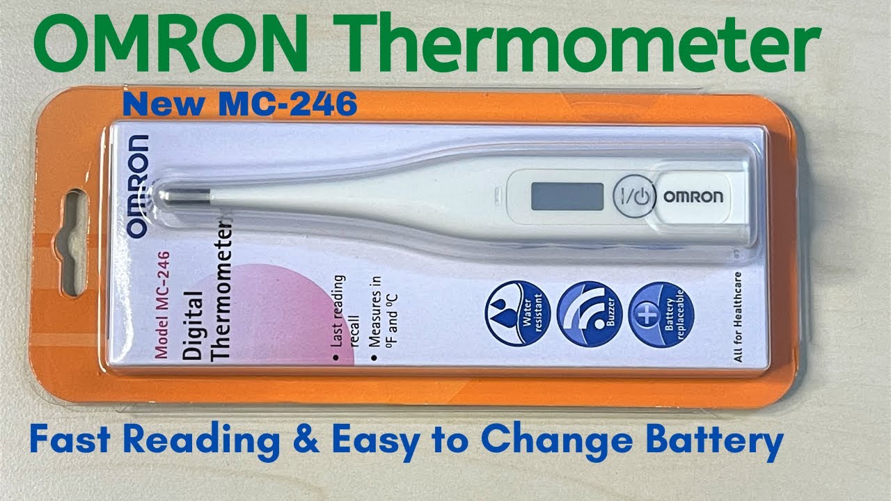 New Omron Thermometer MC-246, Fast Reading & Easy to Replace Battery