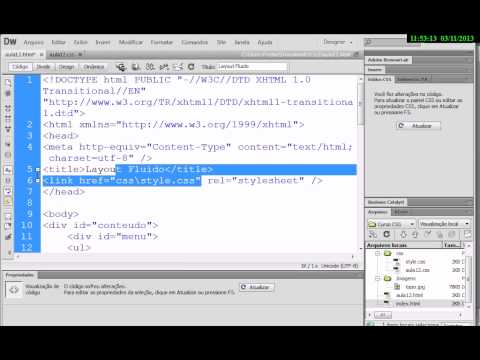 Curso CSS3 - Aula 13 - Layout Fluido