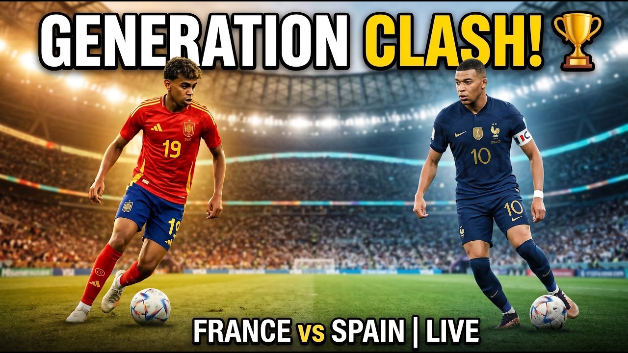 World Cup Tournament LIVE 🏆 France vs Spain | Football Gaming #Shorts