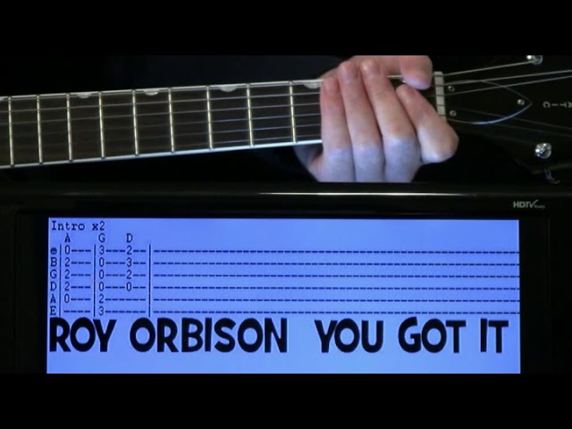 Roy Orbison You Got It Guitar Chords Lesson & Tab Tutorial