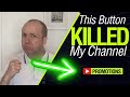  youtube killed my channel  promotions beta tool 