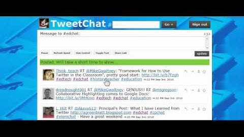 TweetChat organizes Twitter hashtags