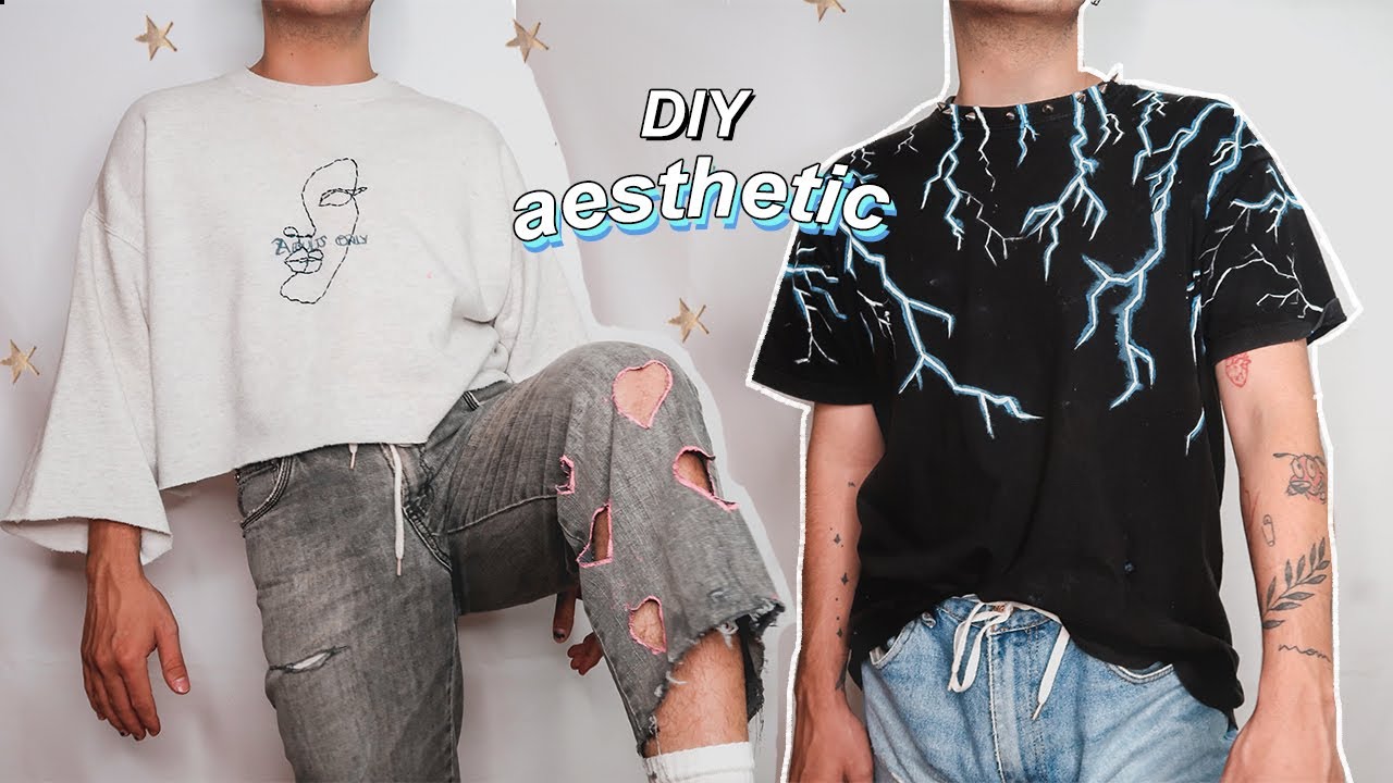 transforma tu ropa vieja// diy aesthetic!
