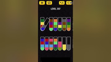 Water Sort Puzzle level 357 solution