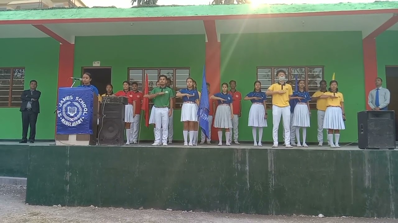 Oath taking ceremony by school captains 😊