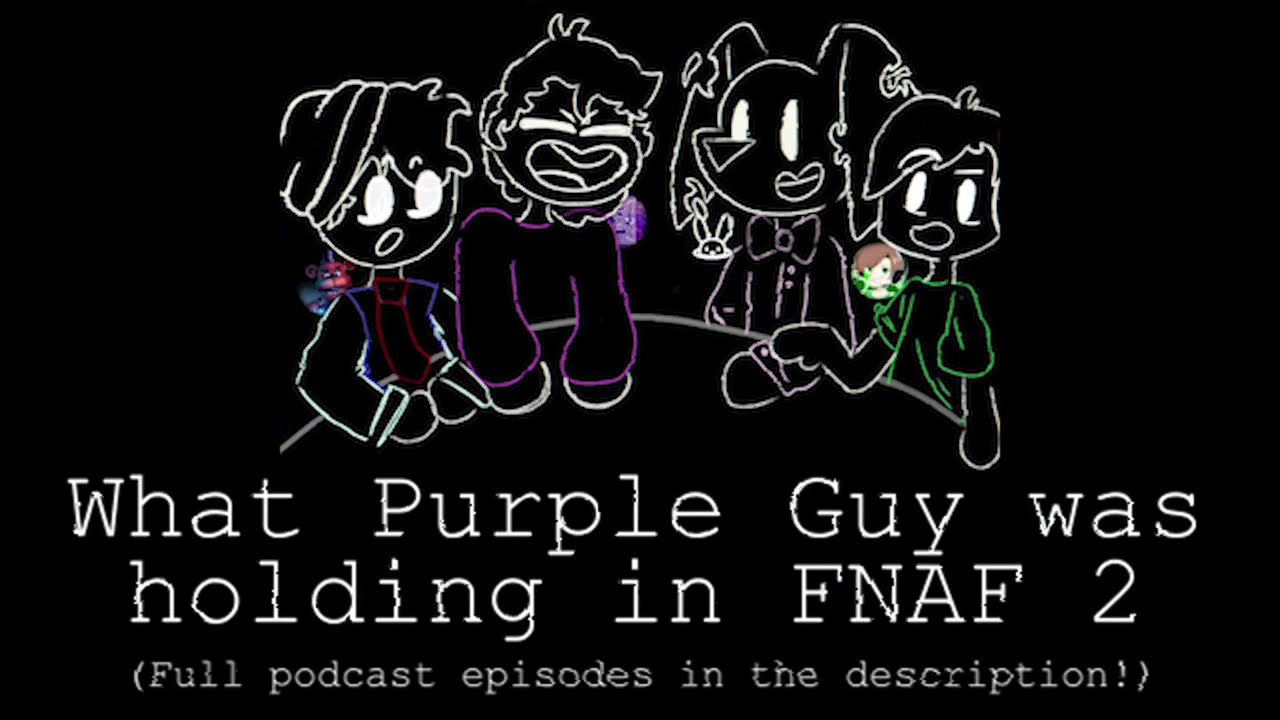 fnaf 2 purple man drawing