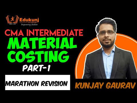 MATERIAL COSTING MARATHON REVISION PART-1 | CMA INTER | CA INTER ...