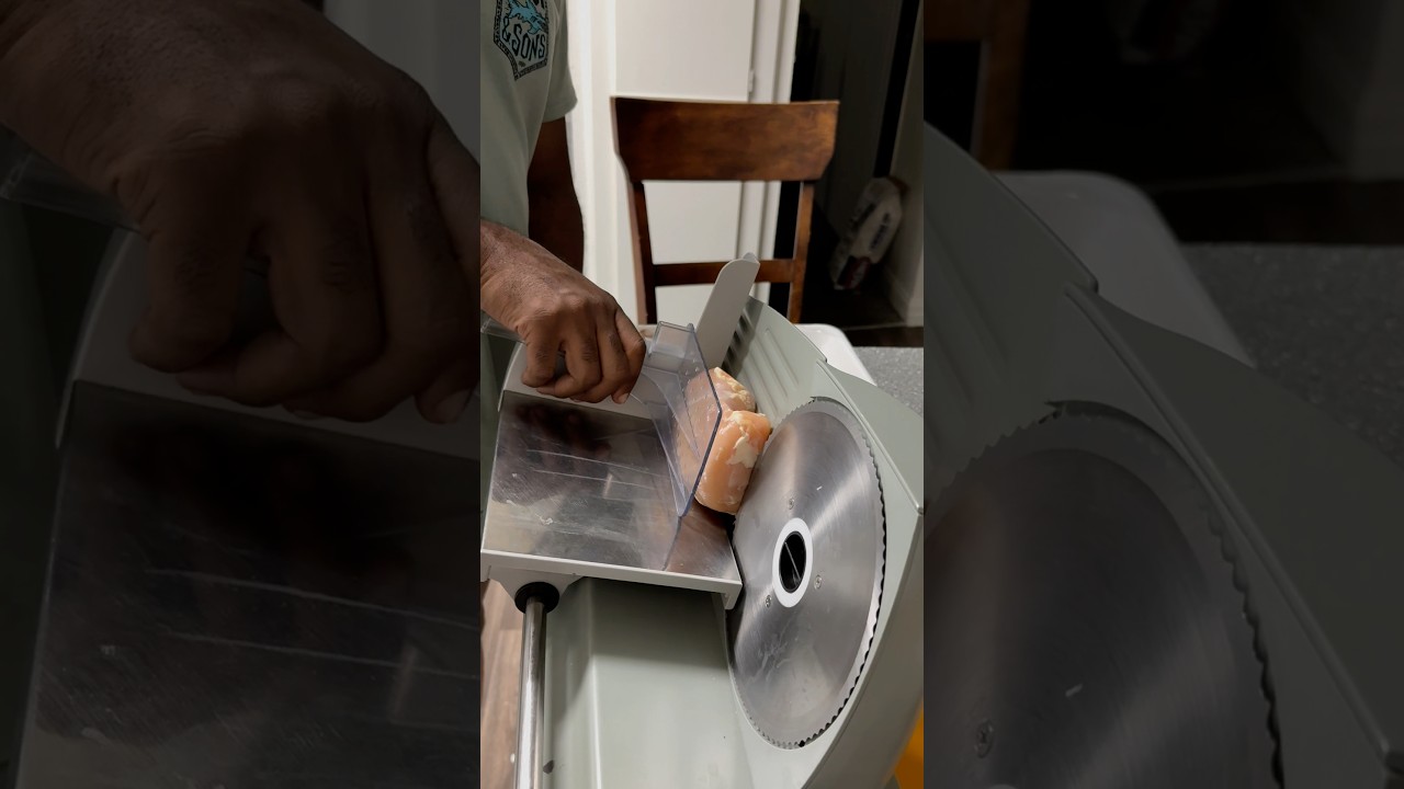 How to Save Money Using a Meat Cutter Cutting Frozen Chicken 