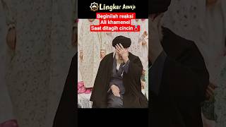 Begini Reaksi Ayatollah Ali Khamenei Saat Ditagih Cincin Oleh Anakanak