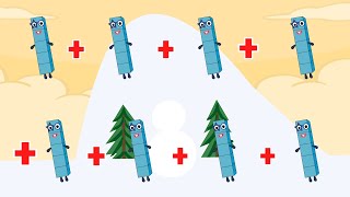 The Numberblocks 5 Times Table Club! | Repeated Addition for Kids