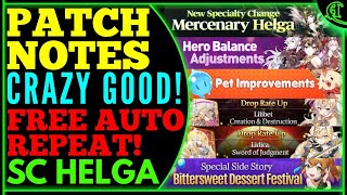 SC Helga (Free Auto-Repeat!) ML Surin, Lilibet & Lidica Patch Notes Epic Seven Review Epic 7 News E7