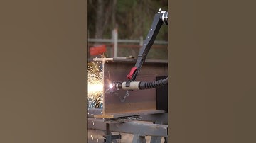 Portable CNC Metal Cutting Machine in Action
