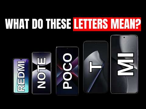 What Xiaomi's Phone Names REALLY Mean Mi Redmi Poco T Note