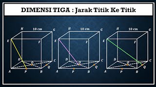 DIMENSI TIGA - Jarak titik ke titik  Soal Latihan