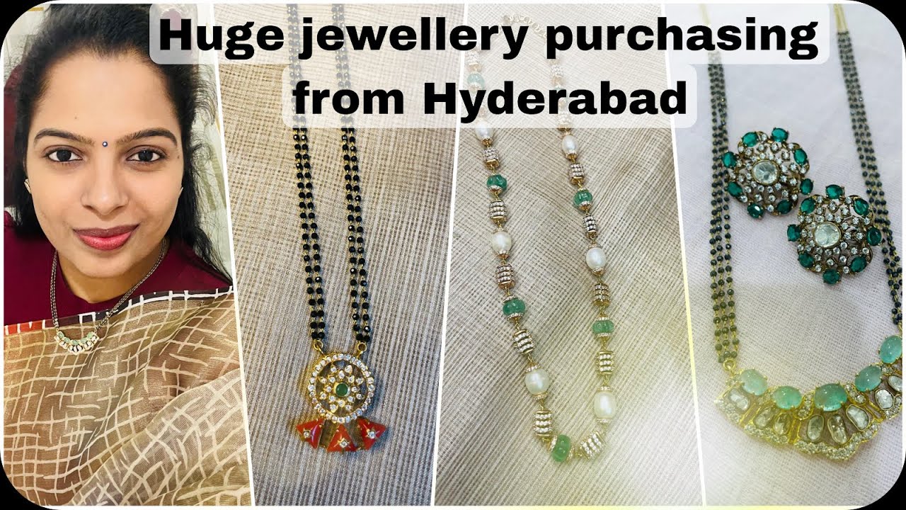 HUGE JEWELLERY SHOPPING FROM HYDERABAD || DESIGNER AND DIAMONDS JEWELLERY 💎💎