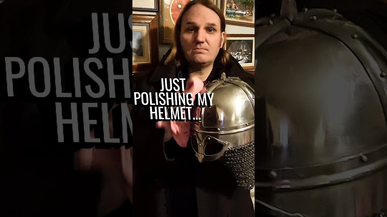 Why You Should Never Interrupt a Viking Polishing His Helmet