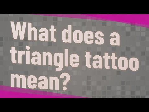 What does a triangle tattoo mean
