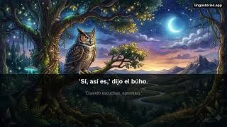 Learn Spanish with Stories: El búho sabio | A1 Beginner