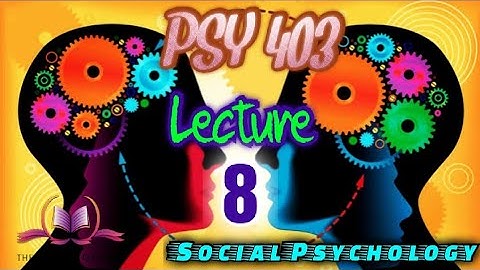 PSY 403 || Lecture 8 || Experimental method || Social Psychology || Short Lectures || VU Lectures