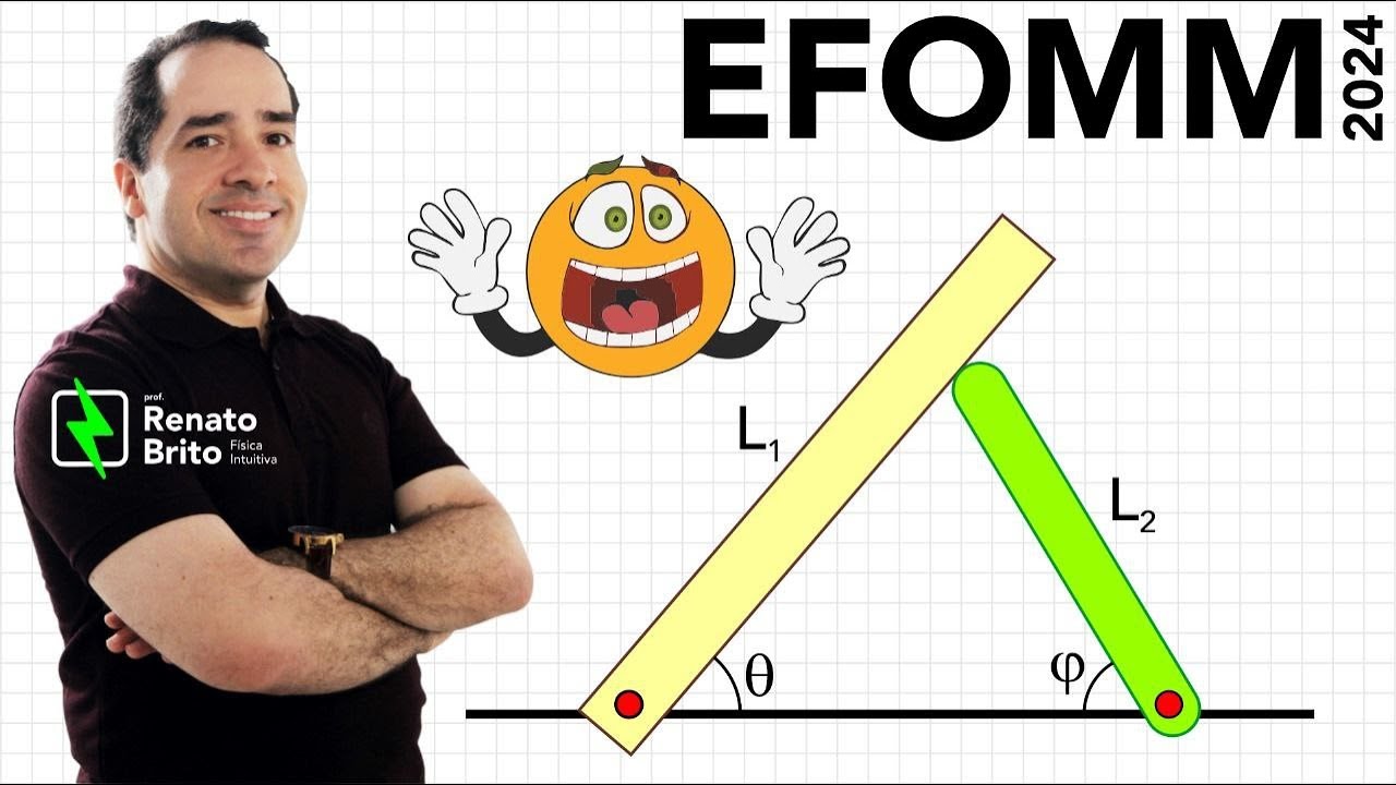 EFOMM 2024 | As duas barras homogêneas com comprimentos L1 e L2 possuem massas - MAGIA COM RB !