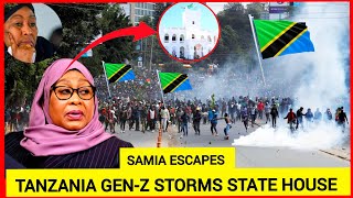 Kimeumana! 2 million Tanzania GEN-Z storms state house & parliament buildings chanting Samia must go