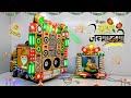 Diy Mini Krishna janmashtmi DJ lightning truck | how to make janmashtmi DJ lights truck kaise banaye