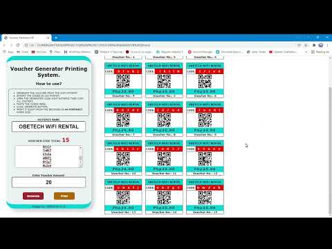 HOTSPOT VOUCHER GENERATOR