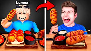 ROBLOX MUKBANG ASMR vs IM ECHTEN LEBEN!