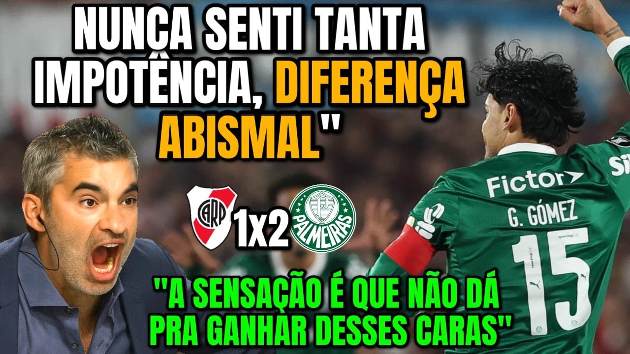JORNALISTA ARGENTINO ENLOUQUECIDO COM PRIMEIRO TEMPO DO PALMEIRAS CONTRA O RIVER PLATE