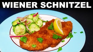 Schnitzel — veal, chicken and pork versions — with cucumber salad