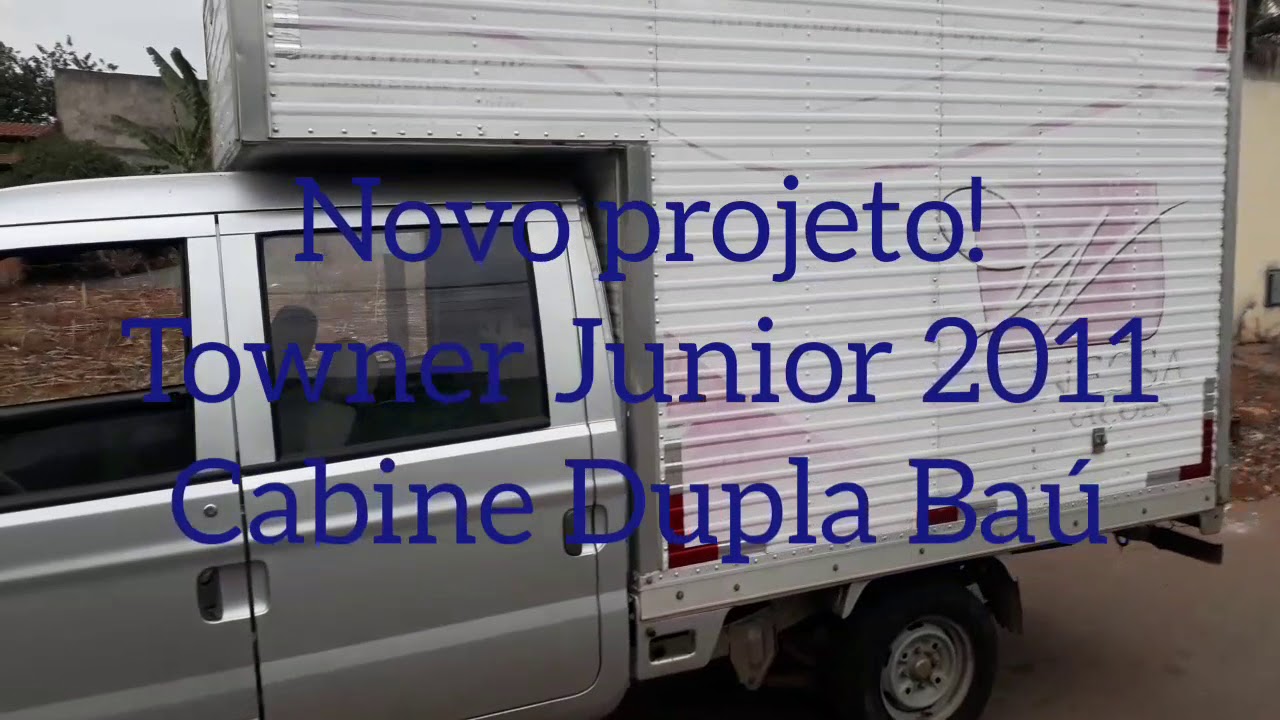 Novo Projeto Food Truck Hafei Towner Junior 2011 cabine dupla Baú YouTube
